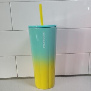 Starbucks 2020 Blue & Yellow Ombre Stainless Steel Tumbler